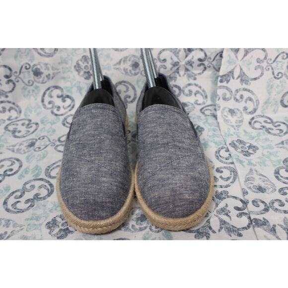 TOMS Womens Redondo Navy‎ Slub Chambray Slip-on Size 5.5 - Picture 4 of 9